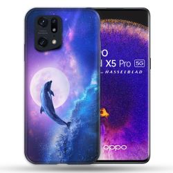 Coque Pour Oppo Find X5 Pro Animal Dauphin Vague