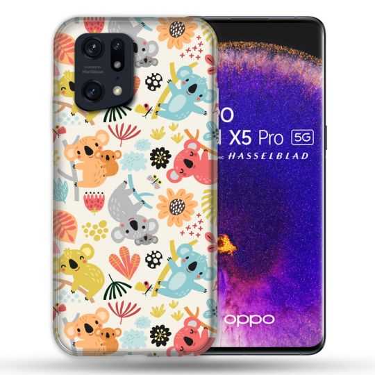Coque Pour Oppo Find X5 Pro Animal Koala Pattern