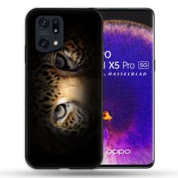 Coque Pour Oppo Find X5 Pro Animal Leopard Yeux