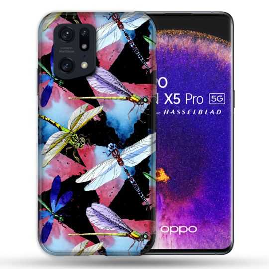 Coque Pour Oppo Find X5 Pro Animal Libellule