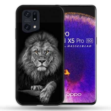 Coque Pour Oppo Find X5 Pro Animal Lion Majestueux