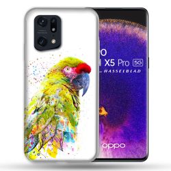 Coque Pour Oppo Find X5 Pro Animal Perroquet Jaune