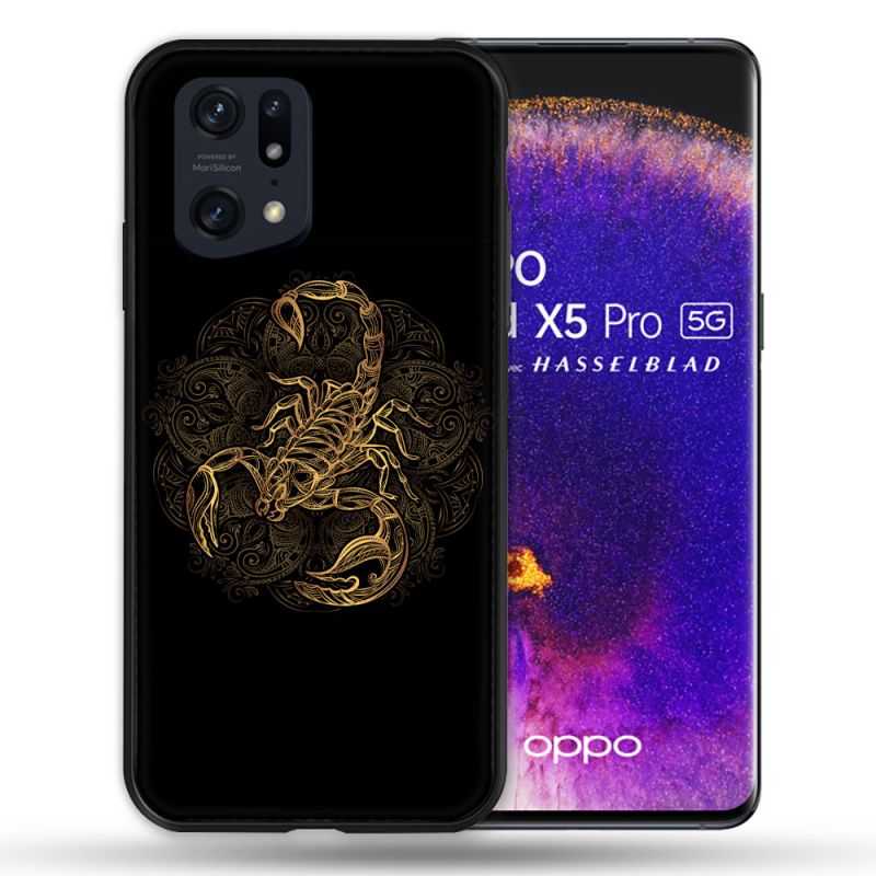 Coque Pour Oppo Find X5 Pro Animal Scorpion Fresque