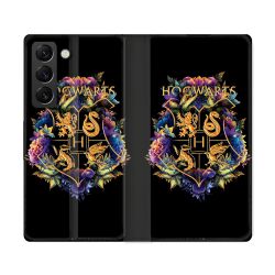 Housse Cuir Portefeuille Pour Samsung Galaxy S22 Ultra Harry Potter Hogwarts