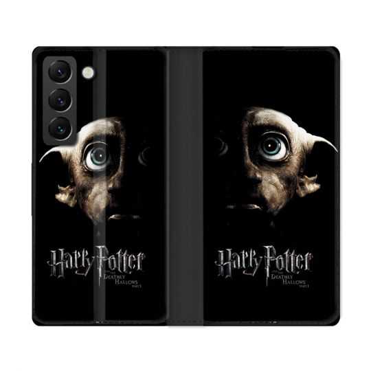 Housse Cuir Portefeuille Pour Samsung Galaxy S22 Ultra Harry Potter Hollows Dobby