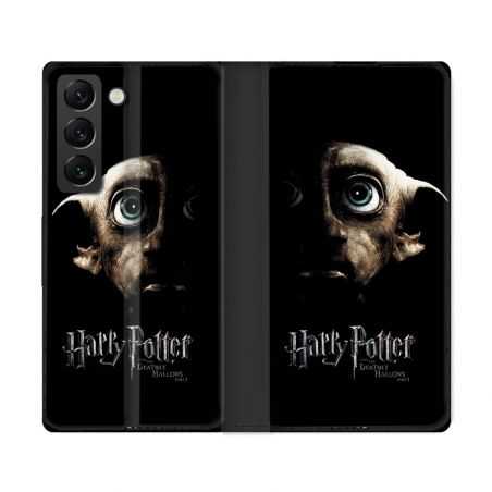 Housse Cuir Portefeuille Pour Samsung Galaxy S22 Ultra Harry Potter Hollows Dobby