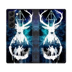 Housse Cuir Portefeuille Pour Samsung Galaxy S22 Ultra Harry Potter Patronome