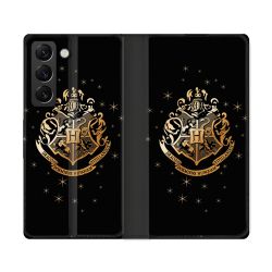 Housse Cuir Portefeuille Pour Samsung Galaxy S22 Ultra Harry Potter Poudlard
