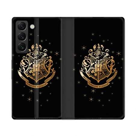 Housse Cuir Portefeuille Pour Samsung Galaxy S22 Ultra Harry Potter Poudlard