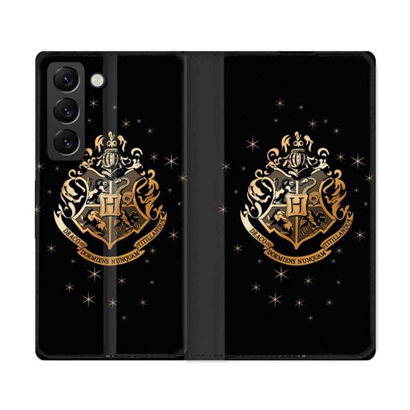 Housse Cuir Portefeuille Pour Samsung Galaxy S22 Ultra Harry Potter Poudlard