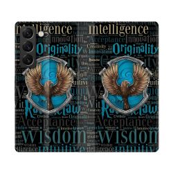 Housse Cuir Portefeuille Pour Samsung Galaxy S22 Ultra Harry Potter Serdaigle