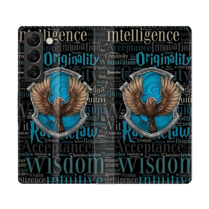 Housse Cuir Portefeuille Pour Samsung Galaxy S22 Ultra Harry Potter Serdaigle