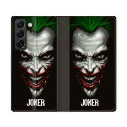 Housse Cuir Portefeuille Pour Samsung Galaxy S22 Ultra Joker Noir