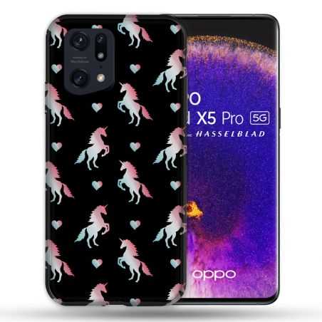 Coque Pour Oppo Find X5 Pro Fantastique Licorne Pattern