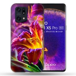 Coque Pour Oppo Find X5 Pro Fleur Lys Color