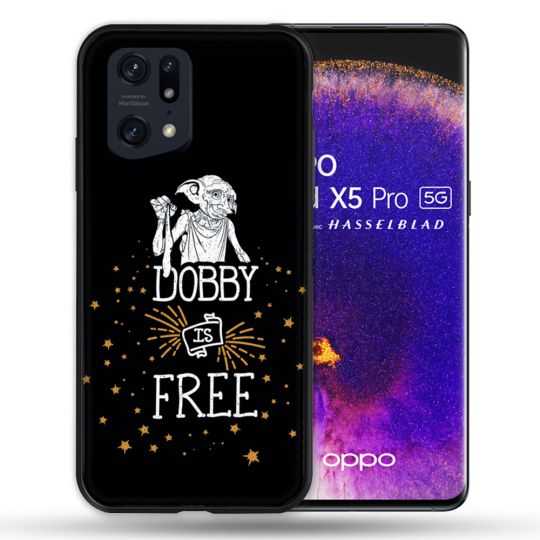 Coque Pour Oppo Find X5 Pro Harry Potter Dobby Free Noir
