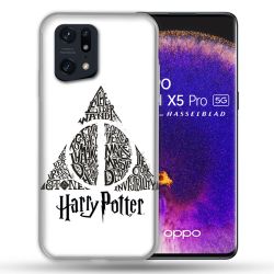 Coque Pour Oppo Find X5 Pro Harry Potter Hollows triangle Blanc