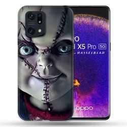 Coque Pour Oppo Find X5 Pro Horreur Chucky Cicatrice