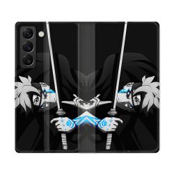 Housse Cuir Portefeuille Pour Samsung Galaxy S22 Ultra Manga Boruto Epée