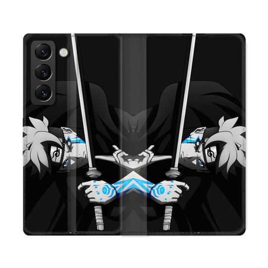 Housse Cuir Portefeuille Pour Samsung Galaxy S22 Ultra Manga Boruto Epée