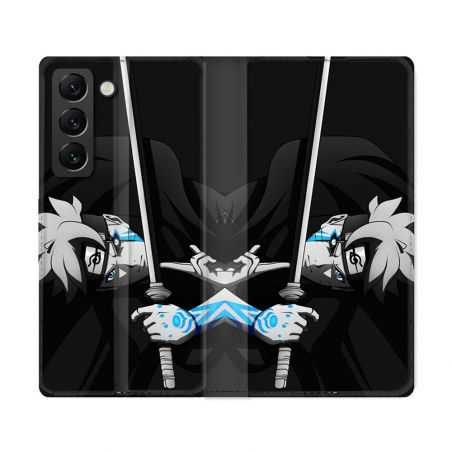 Housse Cuir Portefeuille Pour Samsung Galaxy S22 Ultra Manga Boruto Epée