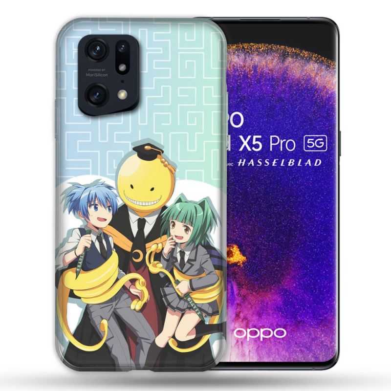 Coque Pour Oppo Find X5 Pro Manga Assassination Classroom Kuro Trio