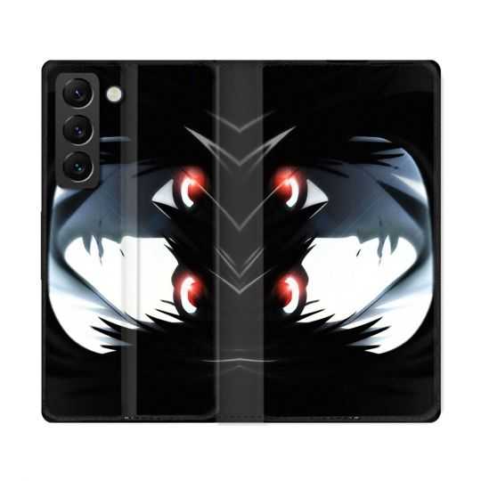 Housse Cuir Portefeuille Pour Samsung Galaxy S22 Ultra Manga Death Note L