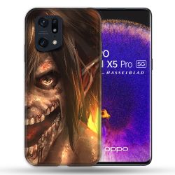 Coque Pour Oppo Find X5 Pro Manga Attaque Titans Eren Titan