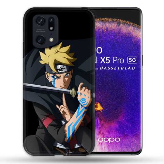 Coque Pour Oppo Find X5 Pro Manga Boruto Tatouage