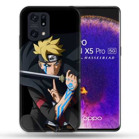 Coque Pour Oppo Find X5 Pro Manga Boruto Tatouage