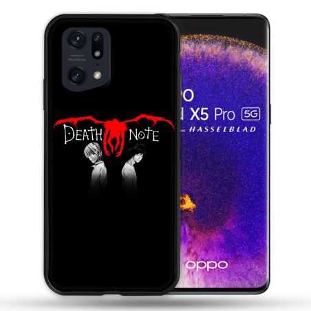 Coque Pour Oppo Find X5 Pro Manga Death Note Noir