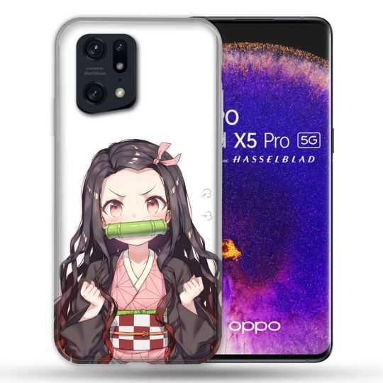 Coque Pour Oppo Find X5 Pro Manga Demon Slayer Nezuko