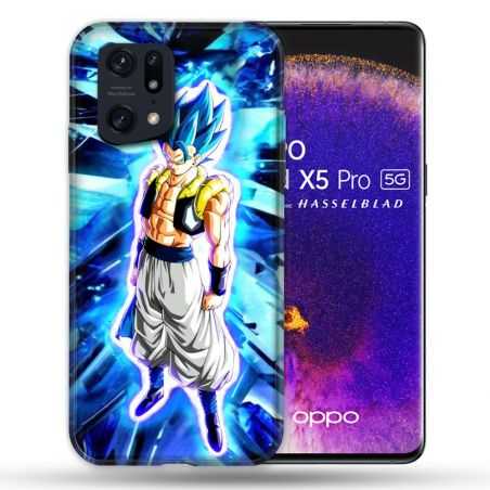 Coque Pour Oppo Find X5 Pro Manga Dragon Ball Gogeta Lumiere