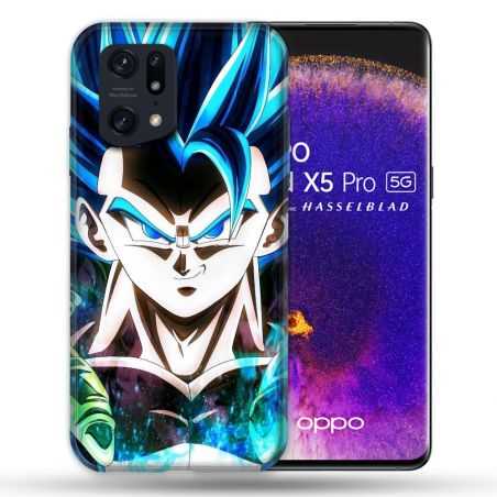 Coque Pour Oppo Find X5 Pro Manga Dragon Ball Gogeta Visage