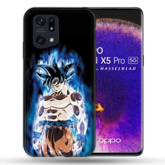 Coque Pour Oppo Find X5 Pro Manga Dragon Ball Sangoku Noir