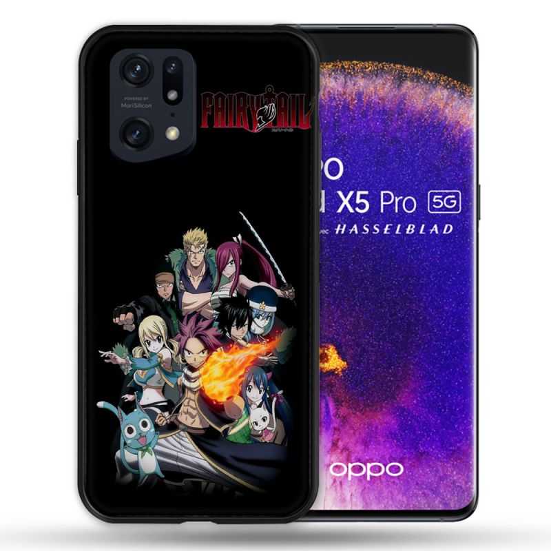 Coque Pour Oppo Find X5 Pro Manga Fairy Tail Logo Team