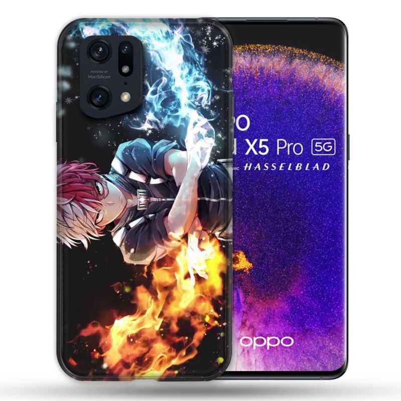 Coque Pour Oppo Find X5 Pro Manga My Hero Academia Shoto