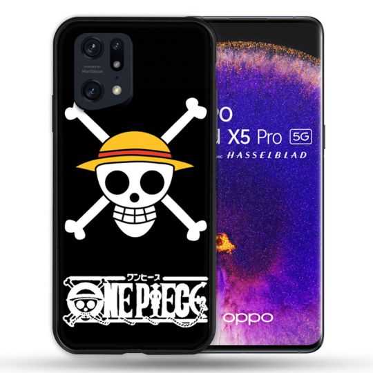 Coque Pour Oppo Find X5 Pro Manga One Piece Tete de Mort