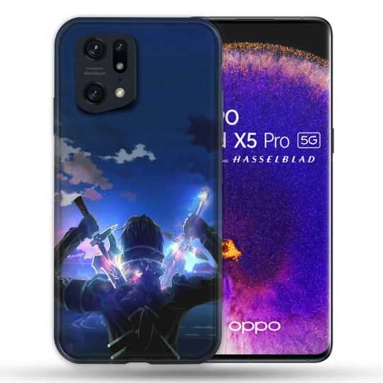 Coque Pour Oppo Find X5 Pro Manga SAO sword Art Online Epee