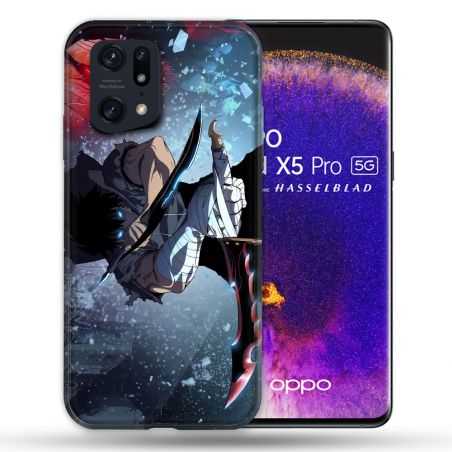 Coque Pour Oppo Find X5 Pro Manga Solo Leveling Sung Epee