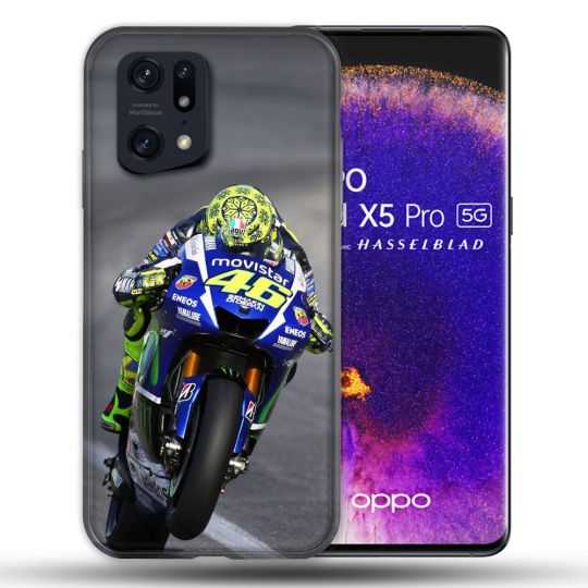 Coque Pour Oppo Find X5 Pro Moto Course GP Wheeling 46