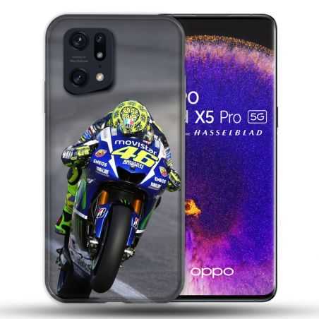 Coque Pour Oppo Find X5 Pro Moto Course GP Wheeling 46