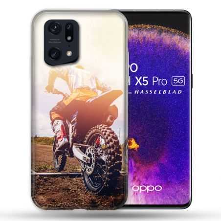 Coque Pour Oppo Find X5 Pro Moto Cross Soleil