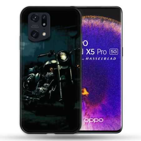 Coque Pour Oppo Find X5 Pro Moto Harley Vintage
