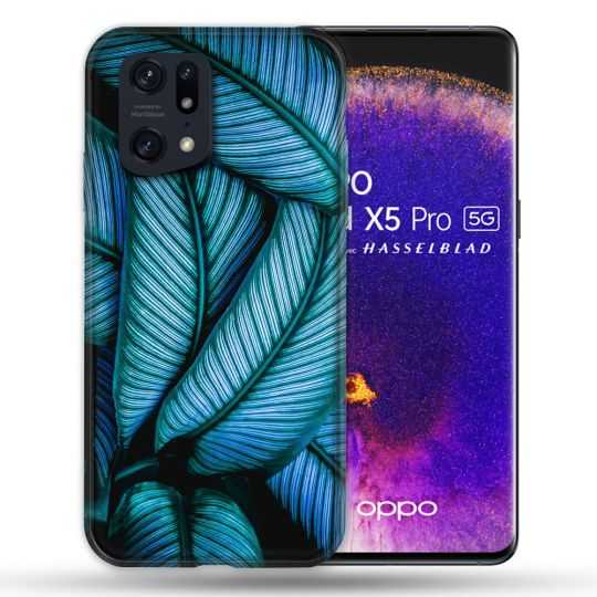 Coque Pour Oppo Find X5 Pro Nature Feuille Palmier