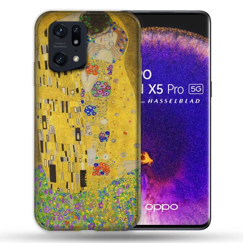 Coque Pour Oppo Find X5 Pro Peinture Le Baiser