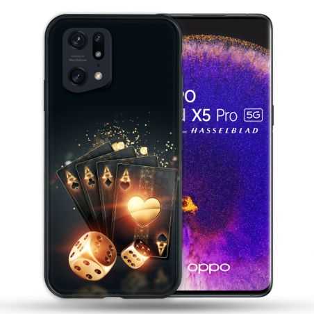 Coque Pour Oppo Find X5 Pro Poker Des