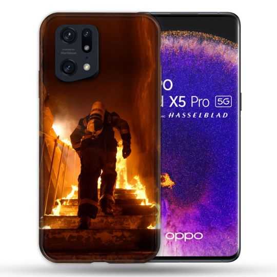 Coque Pour Oppo Find X5 Pro Pompier Escalier