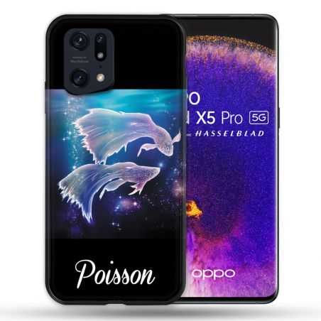 Coque Pour Oppo Find X5 Pro Signe Zodiaque 2 Poisson