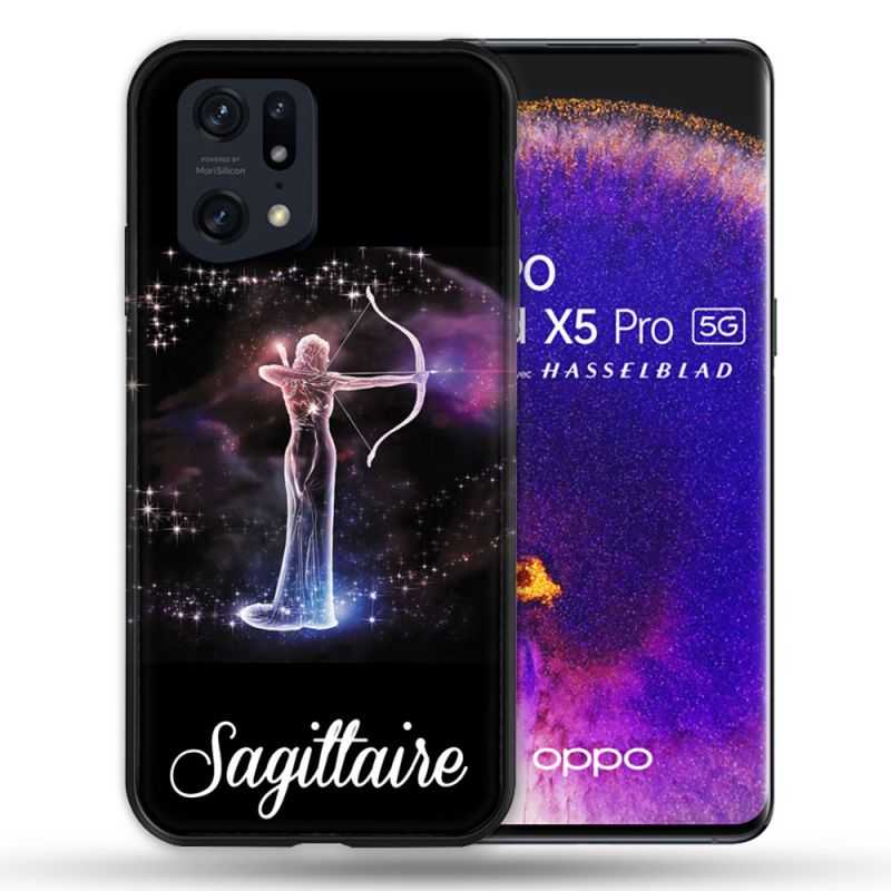 Coque Pour Oppo Find X5 Pro Signe Zodiaque 2 Sagittaire